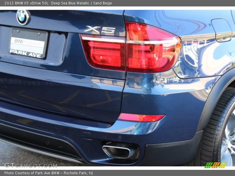 Deep Sea Blue Metallic / Sand Beige 2013 BMW X5 xDrive 50i