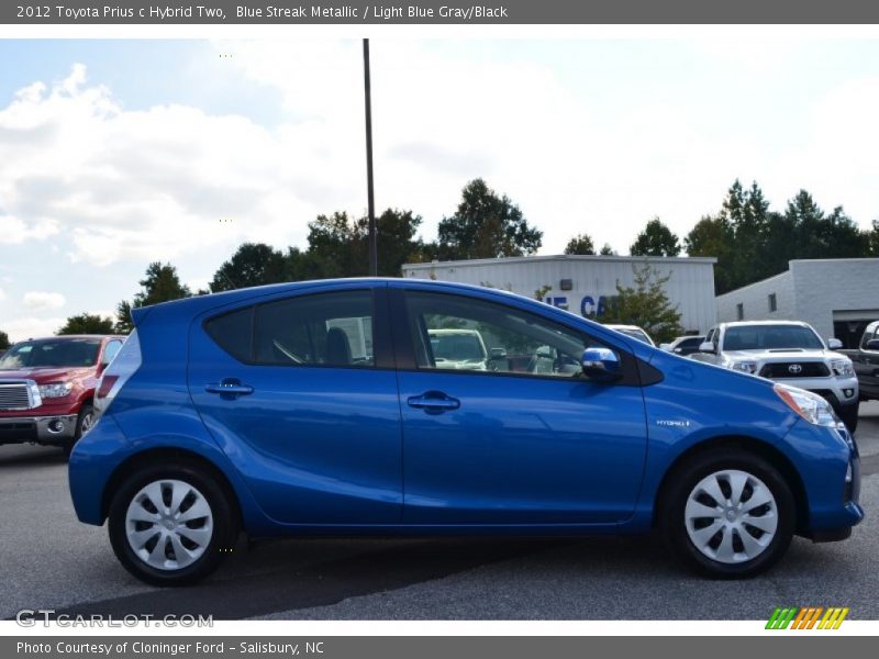 Blue Streak Metallic / Light Blue Gray/Black 2012 Toyota Prius c Hybrid Two