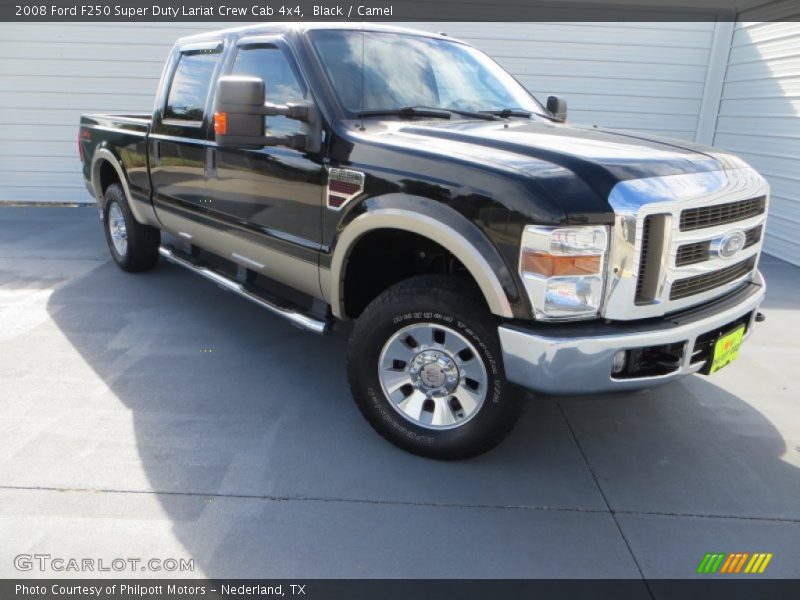 Black / Camel 2008 Ford F250 Super Duty Lariat Crew Cab 4x4