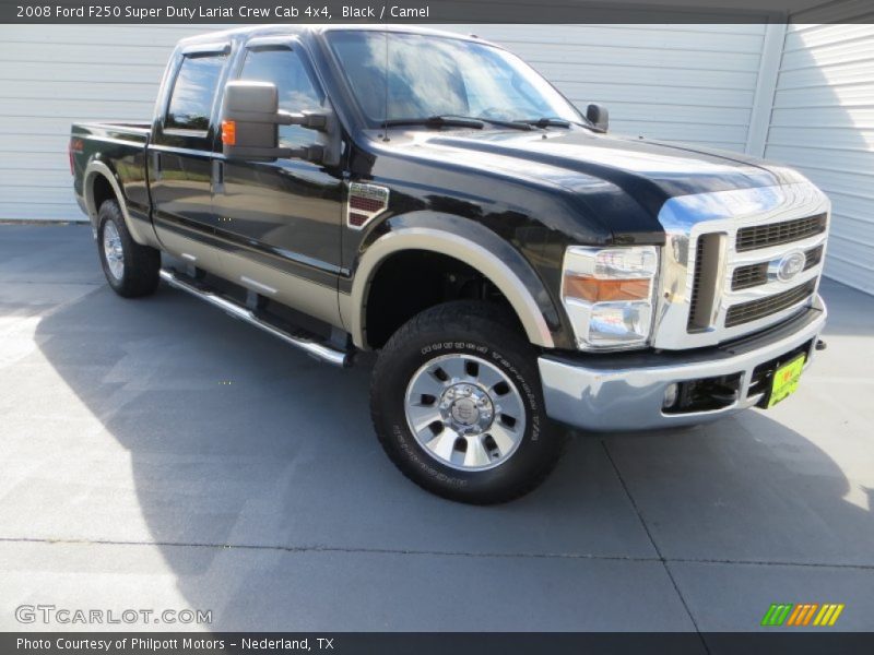 Black / Camel 2008 Ford F250 Super Duty Lariat Crew Cab 4x4