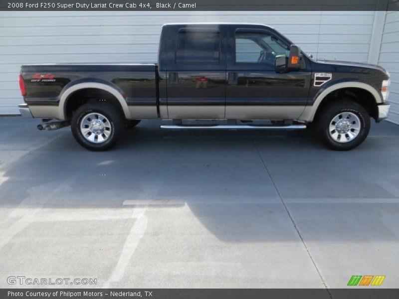Black / Camel 2008 Ford F250 Super Duty Lariat Crew Cab 4x4