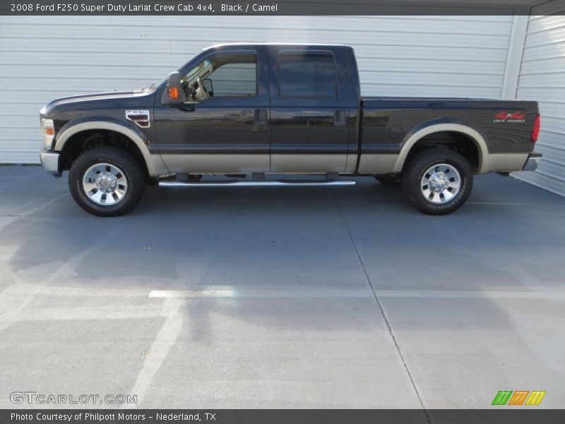 Black / Camel 2008 Ford F250 Super Duty Lariat Crew Cab 4x4