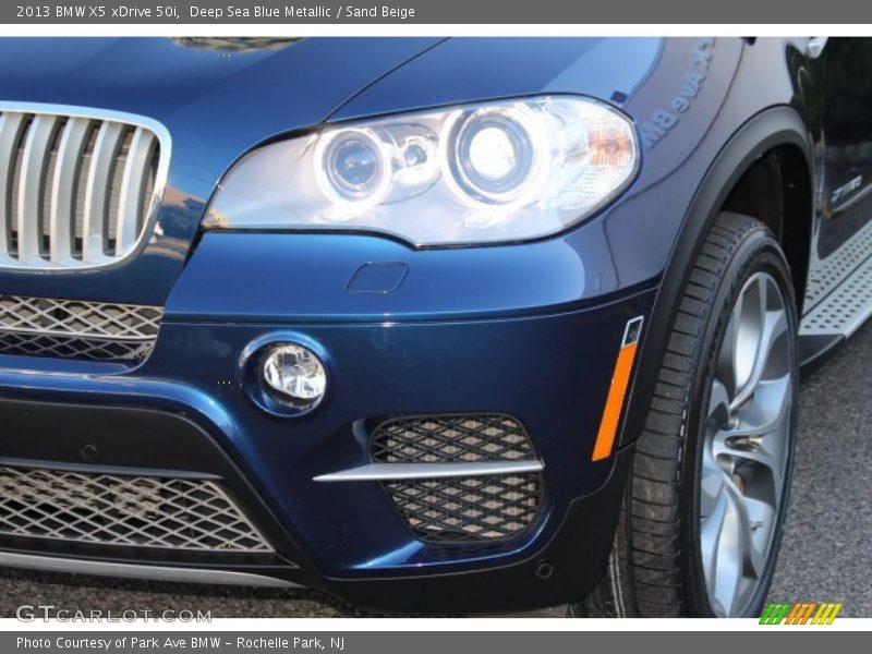 Deep Sea Blue Metallic / Sand Beige 2013 BMW X5 xDrive 50i