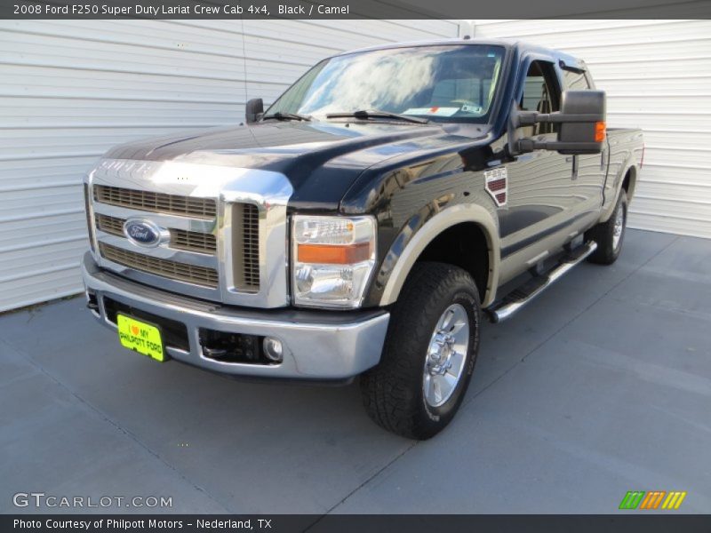 Black / Camel 2008 Ford F250 Super Duty Lariat Crew Cab 4x4