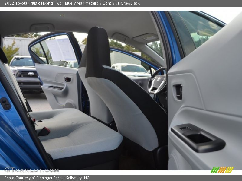 Blue Streak Metallic / Light Blue Gray/Black 2012 Toyota Prius c Hybrid Two