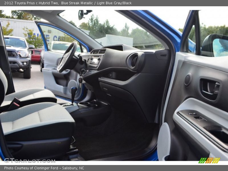 Blue Streak Metallic / Light Blue Gray/Black 2012 Toyota Prius c Hybrid Two