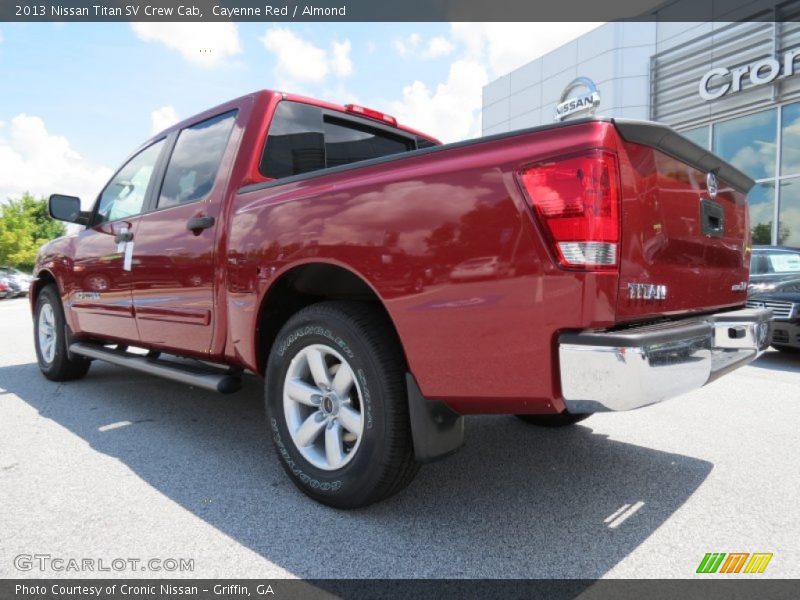 Cayenne Red / Almond 2013 Nissan Titan SV Crew Cab