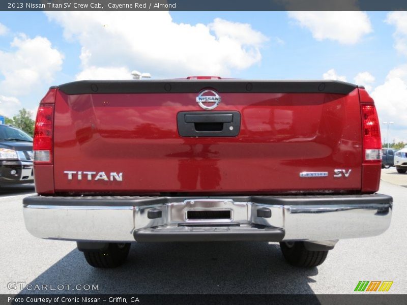 Cayenne Red / Almond 2013 Nissan Titan SV Crew Cab