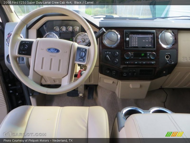 Black / Camel 2008 Ford F250 Super Duty Lariat Crew Cab 4x4