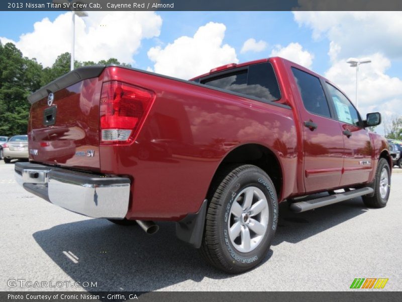 Cayenne Red / Almond 2013 Nissan Titan SV Crew Cab