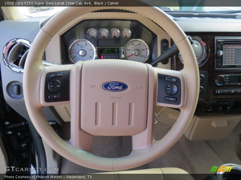 Black / Camel 2008 Ford F250 Super Duty Lariat Crew Cab 4x4