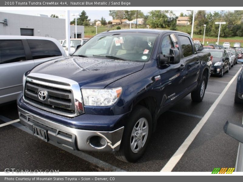 Nautical Blue Metallic / Sand Beige 2010 Toyota Tundra CrewMax 4x4