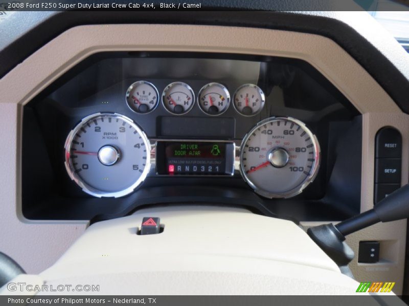Black / Camel 2008 Ford F250 Super Duty Lariat Crew Cab 4x4