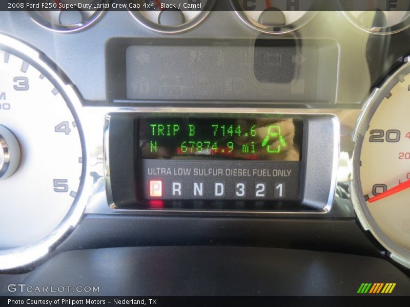 Black / Camel 2008 Ford F250 Super Duty Lariat Crew Cab 4x4