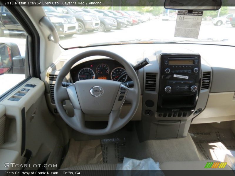 Cayenne Red / Almond 2013 Nissan Titan SV Crew Cab
