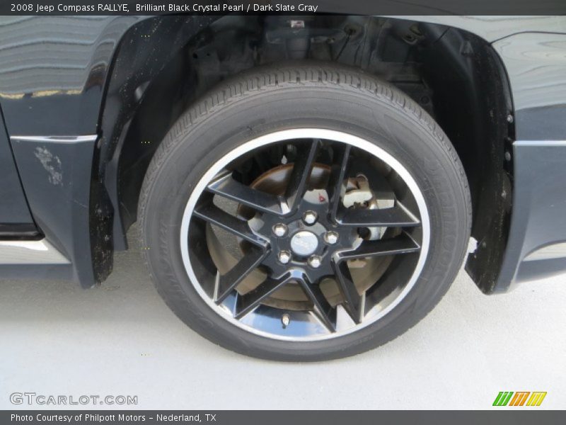 Brilliant Black Crystal Pearl / Dark Slate Gray 2008 Jeep Compass RALLYE