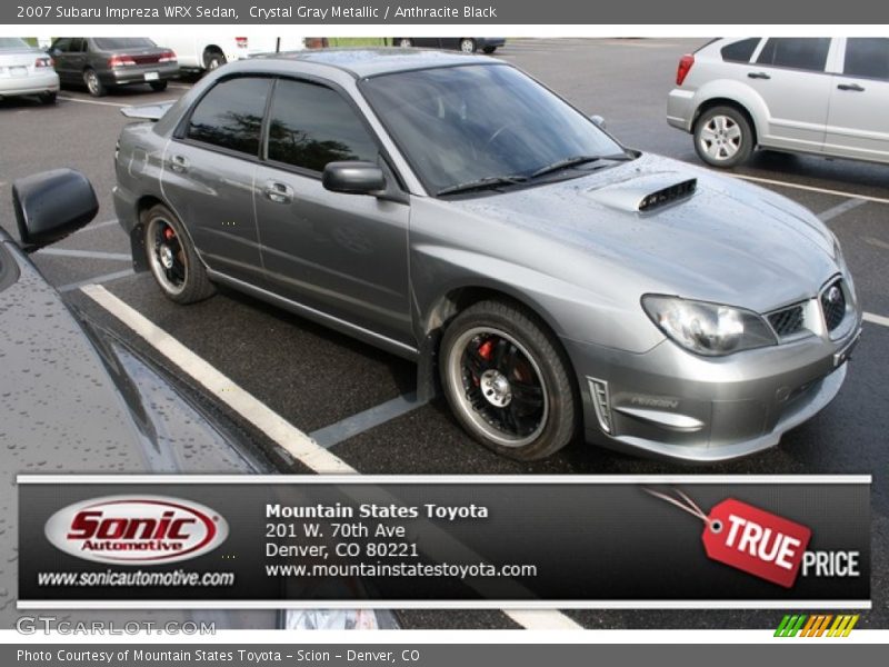 Crystal Gray Metallic / Anthracite Black 2007 Subaru Impreza WRX Sedan