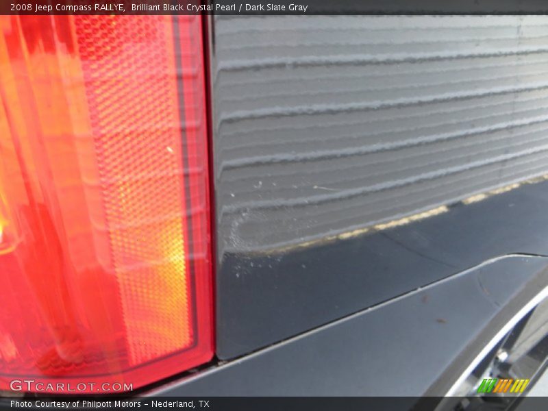 Brilliant Black Crystal Pearl / Dark Slate Gray 2008 Jeep Compass RALLYE