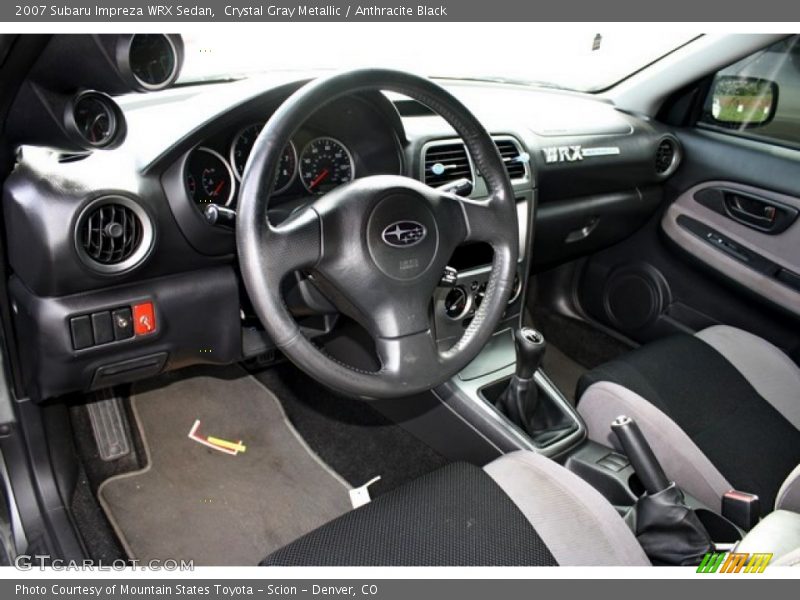 Crystal Gray Metallic / Anthracite Black 2007 Subaru Impreza WRX Sedan