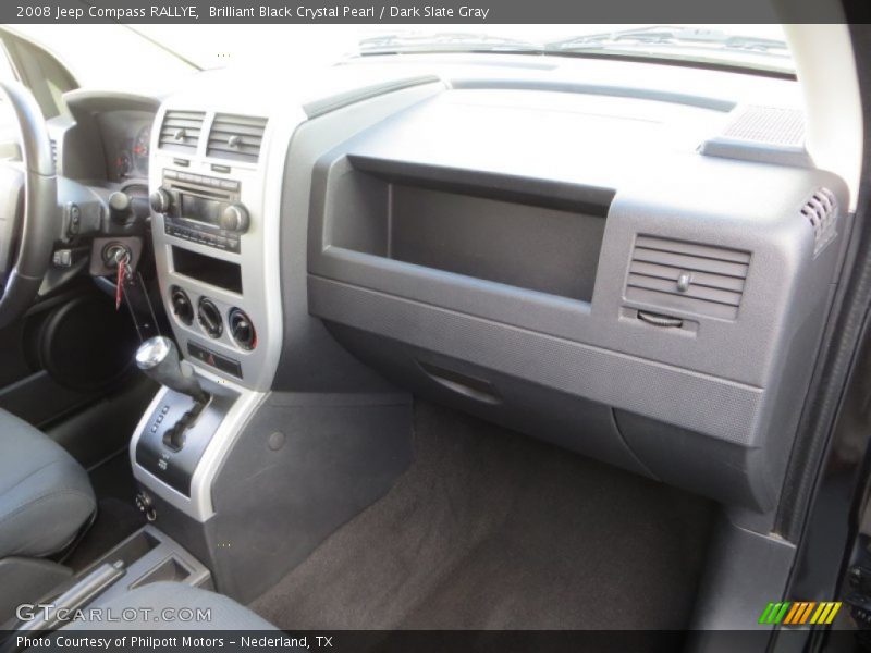 Brilliant Black Crystal Pearl / Dark Slate Gray 2008 Jeep Compass RALLYE