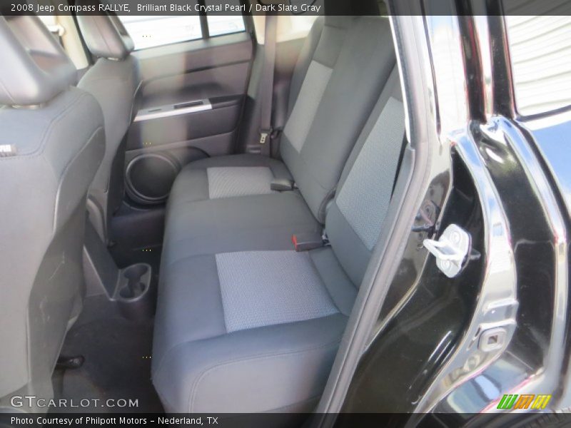 Brilliant Black Crystal Pearl / Dark Slate Gray 2008 Jeep Compass RALLYE