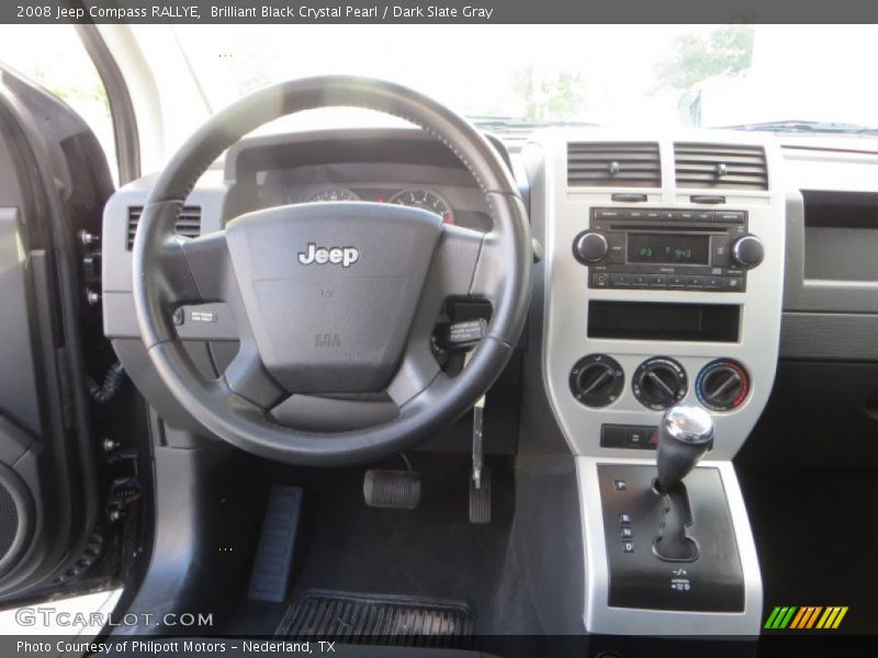 Brilliant Black Crystal Pearl / Dark Slate Gray 2008 Jeep Compass RALLYE