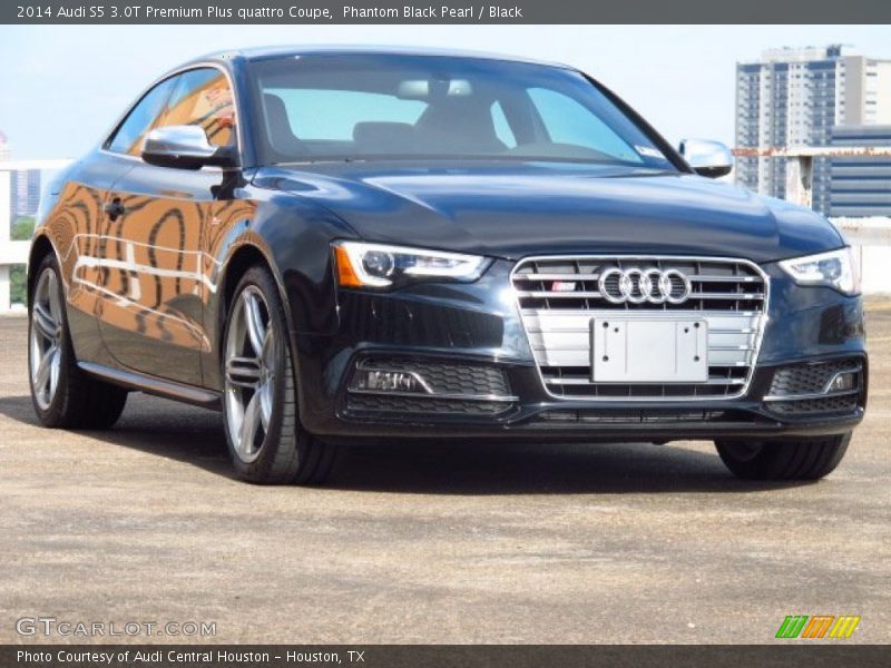 Phantom Black Pearl / Black 2014 Audi S5 3.0T Premium Plus quattro Coupe