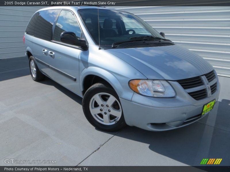 Butane Blue Pearl / Medium Slate Gray 2005 Dodge Caravan SXT