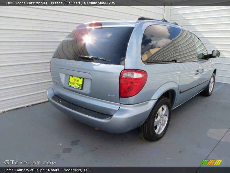 Butane Blue Pearl / Medium Slate Gray 2005 Dodge Caravan SXT
