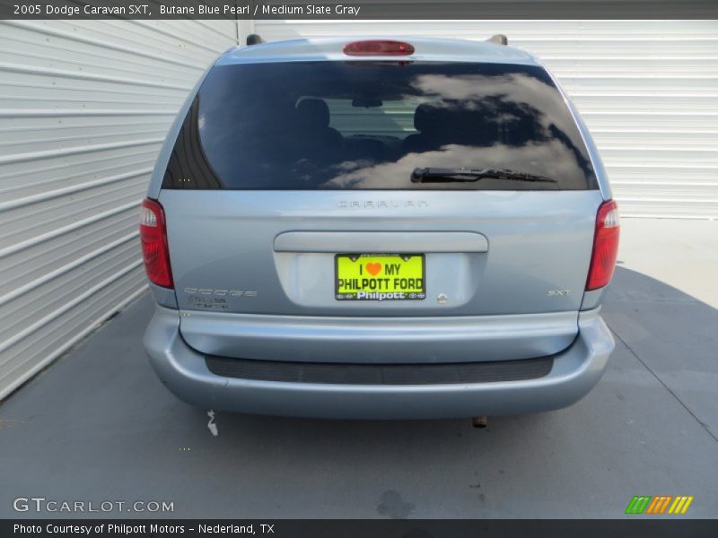 Butane Blue Pearl / Medium Slate Gray 2005 Dodge Caravan SXT
