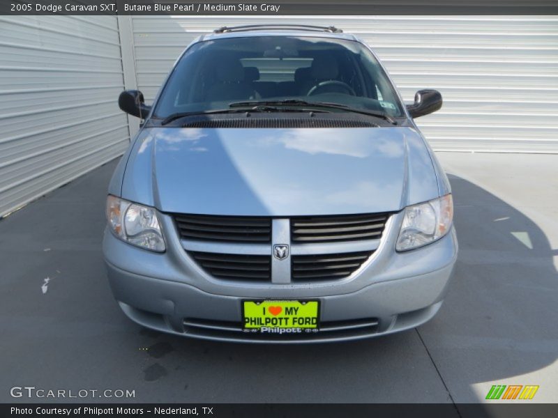 Butane Blue Pearl / Medium Slate Gray 2005 Dodge Caravan SXT