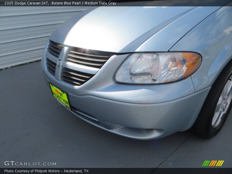Butane Blue Pearl / Medium Slate Gray 2005 Dodge Caravan SXT