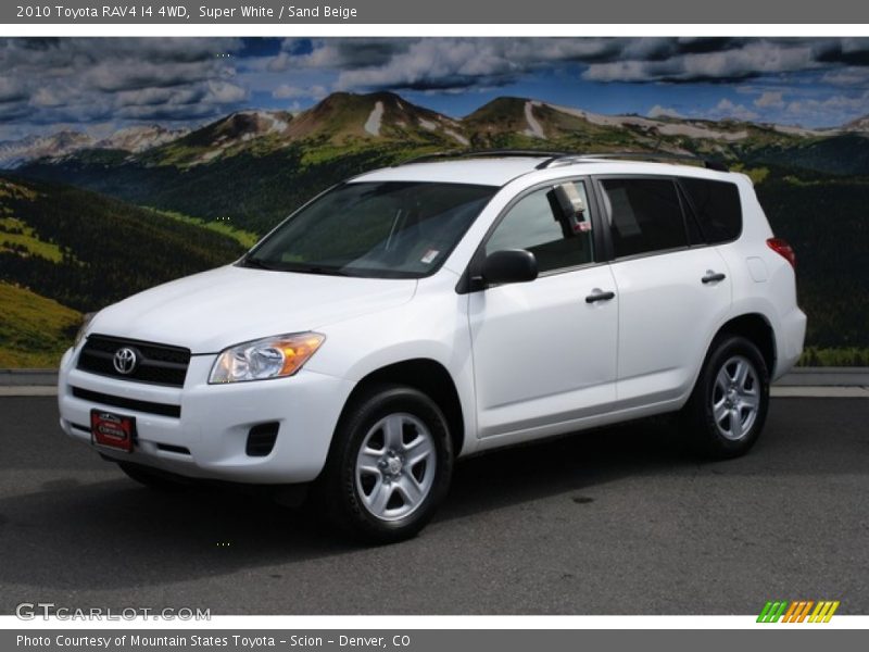 Super White / Sand Beige 2010 Toyota RAV4 I4 4WD
