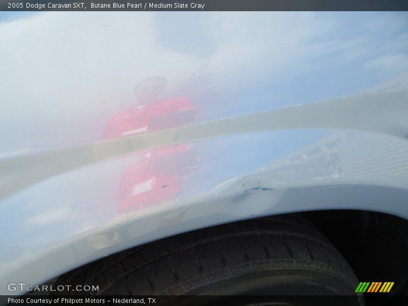 Butane Blue Pearl / Medium Slate Gray 2005 Dodge Caravan SXT