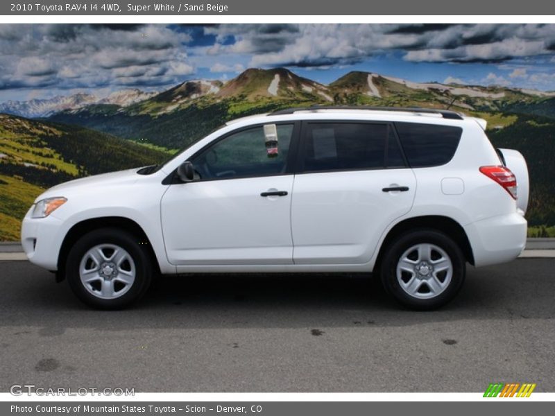 Super White / Sand Beige 2010 Toyota RAV4 I4 4WD