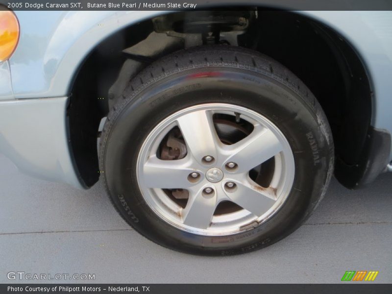 Butane Blue Pearl / Medium Slate Gray 2005 Dodge Caravan SXT