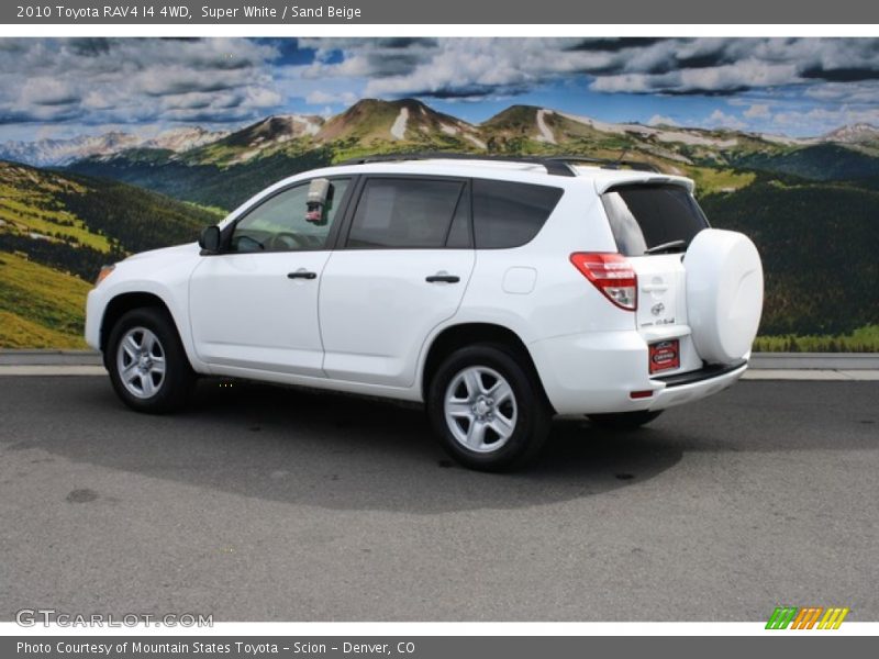 Super White / Sand Beige 2010 Toyota RAV4 I4 4WD