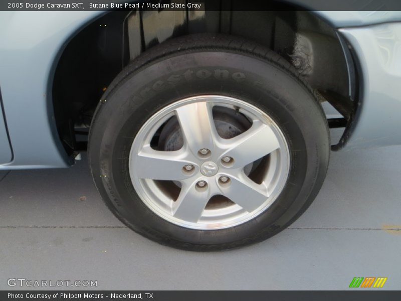 Butane Blue Pearl / Medium Slate Gray 2005 Dodge Caravan SXT