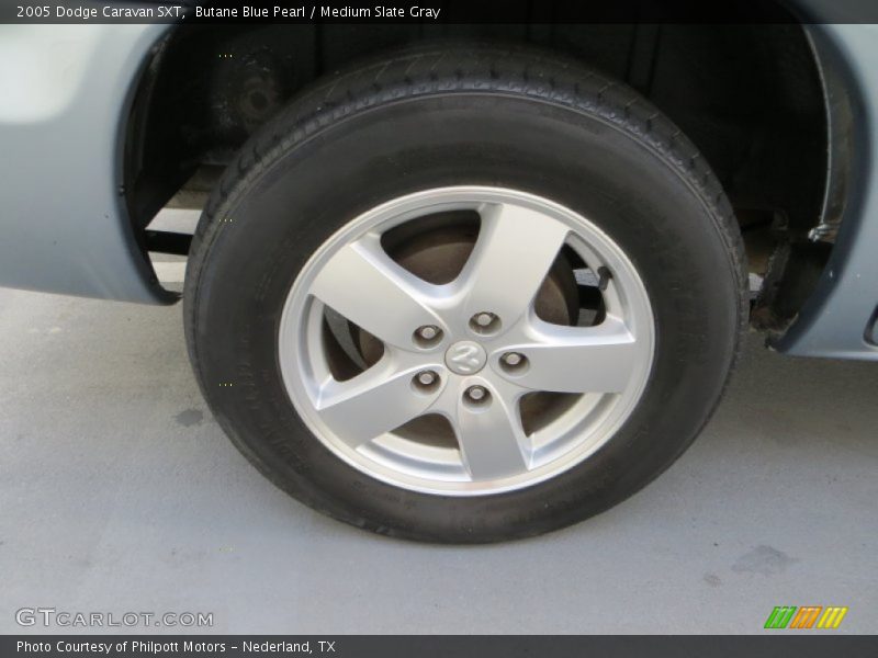 Butane Blue Pearl / Medium Slate Gray 2005 Dodge Caravan SXT