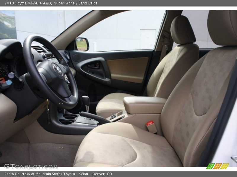 Super White / Sand Beige 2010 Toyota RAV4 I4 4WD