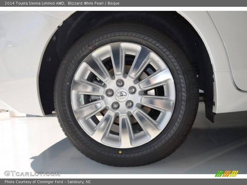  2014 Sienna Limited AWD Wheel