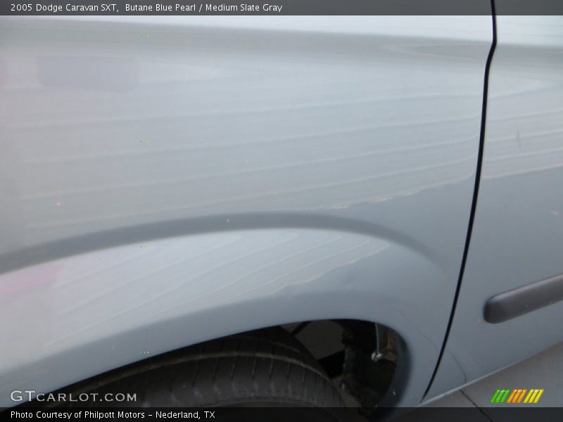 Butane Blue Pearl / Medium Slate Gray 2005 Dodge Caravan SXT