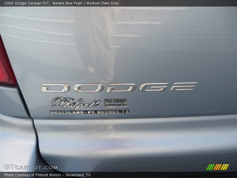 Butane Blue Pearl / Medium Slate Gray 2005 Dodge Caravan SXT