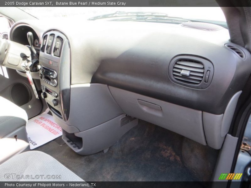 Butane Blue Pearl / Medium Slate Gray 2005 Dodge Caravan SXT
