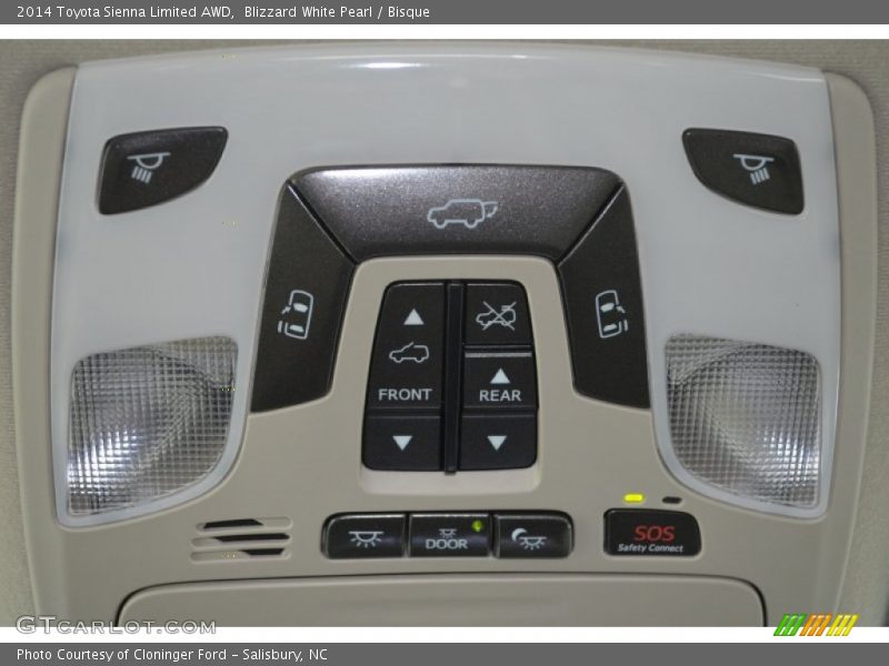Controls of 2014 Sienna Limited AWD