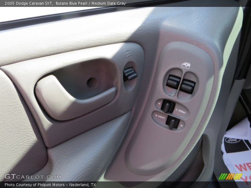 Butane Blue Pearl / Medium Slate Gray 2005 Dodge Caravan SXT