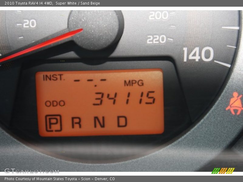 Super White / Sand Beige 2010 Toyota RAV4 I4 4WD