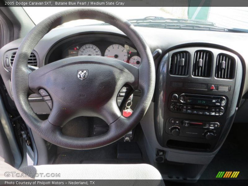 Butane Blue Pearl / Medium Slate Gray 2005 Dodge Caravan SXT