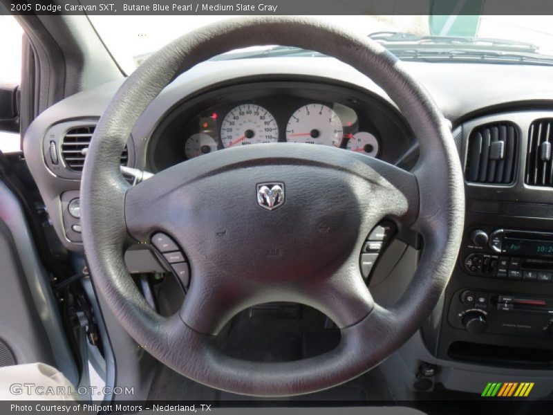Butane Blue Pearl / Medium Slate Gray 2005 Dodge Caravan SXT