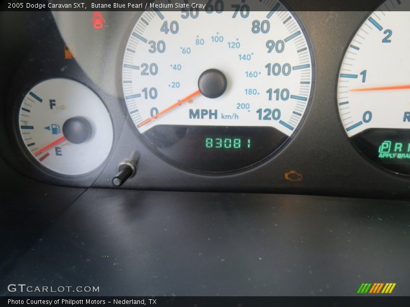 Butane Blue Pearl / Medium Slate Gray 2005 Dodge Caravan SXT